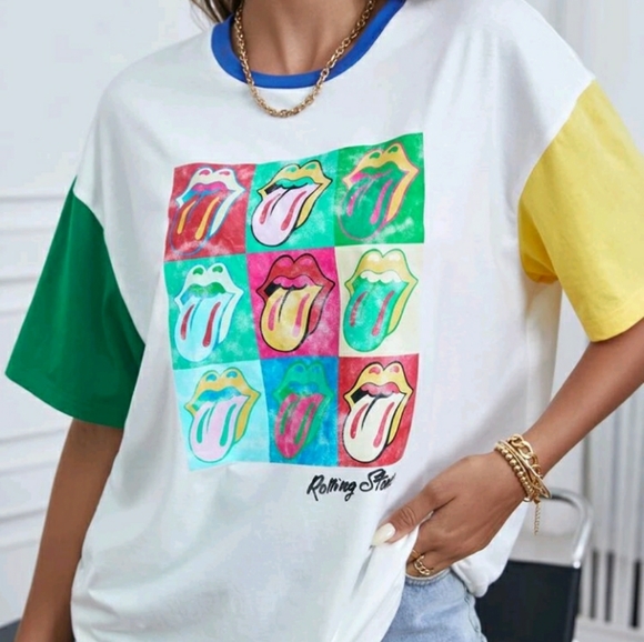 Tops - Rolling Stones Oversized Band / Graphic Tee